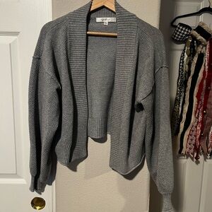 Flat White Gray Women's Cardigan